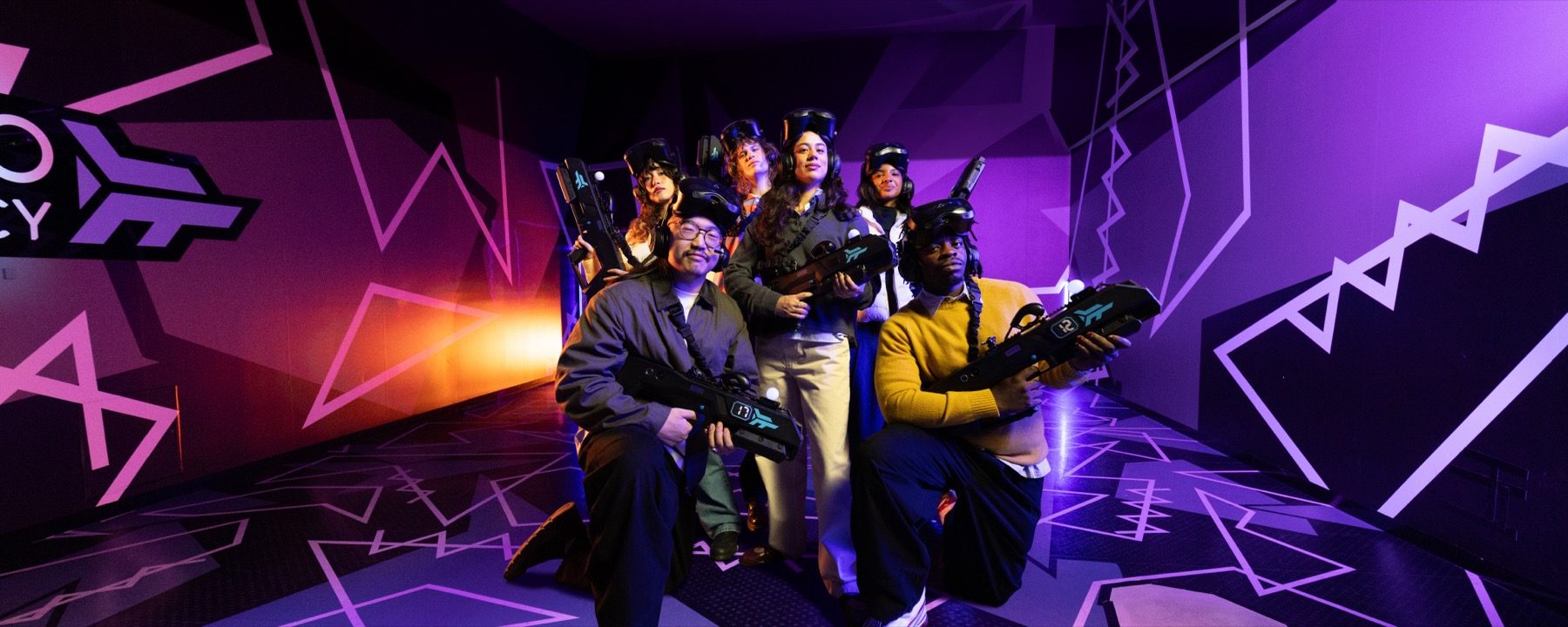 Joueurs équipés de casques de réalité virtuelle Zero Latency